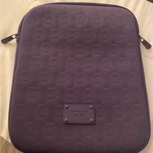 Michael Kors Signature Padded IPad Sleeve Case. Approximate Size 10X8